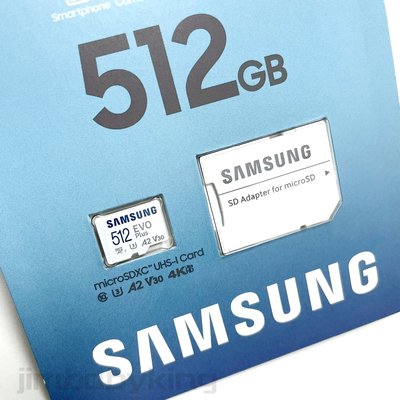 全新現貨 三星 記憶卡 Samsung EVO Plus 512G microSD UHS-I U3 A2 V30 4K