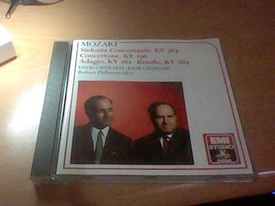 mozart Sinfonia Concertante/david oistrakh .igor oistrakh 歐版