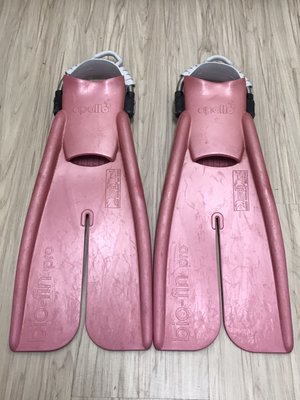 APOLLO BIO FIN 粉紅 潛水/浮潛 生化蛙鞋 SIZE XS 8成新 已改彈簧扣