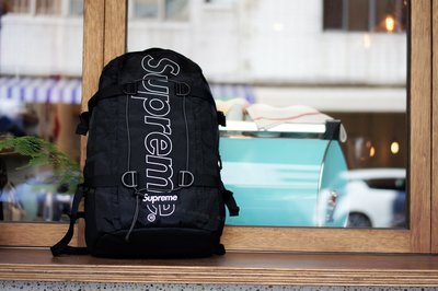 【 K.F.M 】SUPREME 45th backpack 3M反光 Logo 黑色