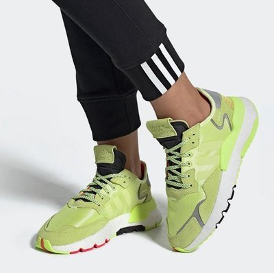 Adidas NITE JOGGER W  經典 耐磨 防滑 潮流 低幫 綠色 休閒 運動 慢跑鞋 EE5911 女鞋