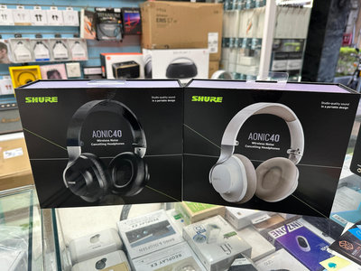 禾豐音響 加送耳機架 SHURE AONIC40 主動抗噪藍牙頭戴式耳機