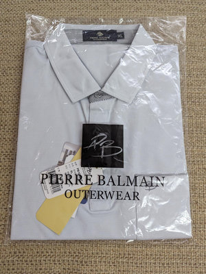 台灣製造 Pierre Balmain 機能性透氣短袖Polo衫 高爾夫球Polo衫 運動口袋Polo衫 XL號