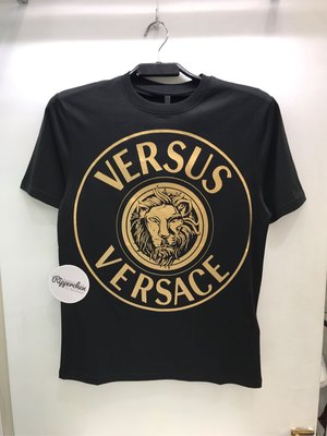 Versus Versace 新款 燙金 燙銀 獅頭 Logo 圓領T恤 全新正品 男裝 歐洲精品