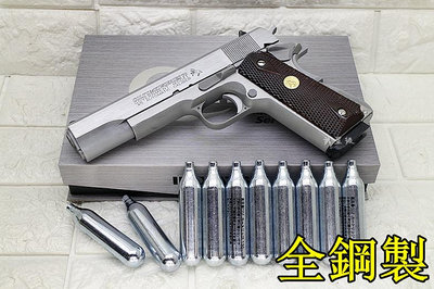台南 武星級 鋼製 INOKATSU COLT M1911 手槍 CO2槍 銀 優惠組B 井勝 1911 柯特 MEU