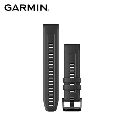 @竹北旗艦店@GARMIN QuickFit 22mm Band, 黑色矽膠錶帶暨黑色 原廠公司貨