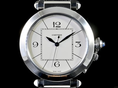 [好時計]Cartier 卡地亞 W3107255 Pasha 白色面盤 自動腕錶 42mm CE279