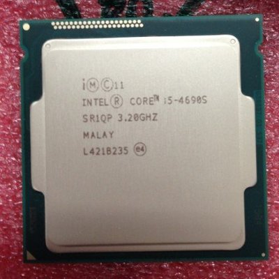 【含稅】Intel Core i5-4690S 3.2G SR1QP 1150四核四線65WQS正顯散片CPU 一年保