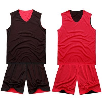 一套370 雙面球衣球褲 黑紅 籃球衣 籃球褲 籃球裝 籃球服 網眼 網狀 可 印名印號 DV NIKE 玩大學 可參考