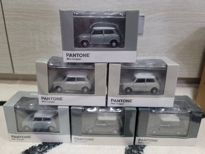 【TINY微影精品】1/64 Mini Cooper Pantone 全新限量版六台一組灰色系列~現貨特惠價~!