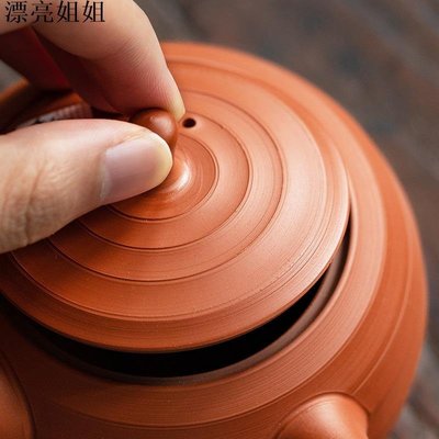 熱銷 進口餐具 預訂日本進口常滑燒側把泡茶壺手工朱泥急須壺日式手工過濾沏茶壺