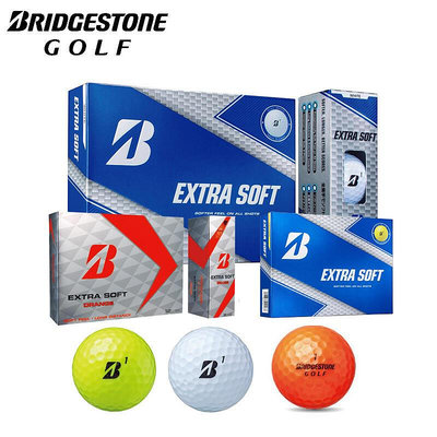 易匯空間 彩色高爾夫球普利司通Bridgestone遠距二層球新款可印logoGE766