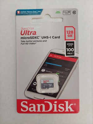 SanDisk Ultra UHS-I 128GB microSDXC 記憶卡 公司貨 台灣製 支援 手機 平板 行車紀錄器