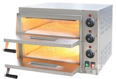 【熱賣精選】二層石板披薩烤箱批薩電熱烤箱石板烤箱93118HF94