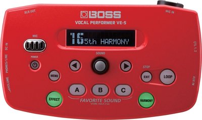 [匯音樂器音樂中心]BOSS VE-5人聲效果器 VOCAL Performer最新款VE-5