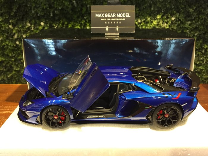 Envío el mismo día Lamborghini Aventador SVJ azul metálico #79174 por  RACEFACE 1:18 AUTOart-MODELCAR Comprar online Pedidos en línea y envío  rápido 