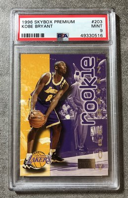 PSA 9 1996-97 SkyBox Premium #203 Kobe Bryant 新人年RC球員卡 球卡