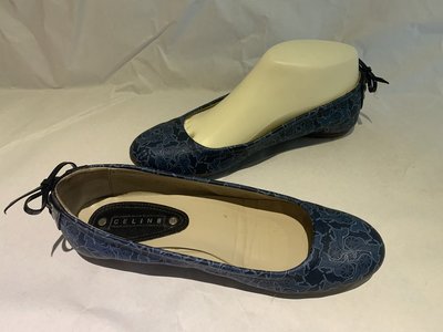 Celine 經典 LOGO 圖紋防水材質娃娃鞋