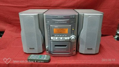 ~【白姫部屋】~ Panasonic 國際牌 SA-PM11 大床頭組合音響 大功率 5CD 單卡匣 AUX 附遙控器