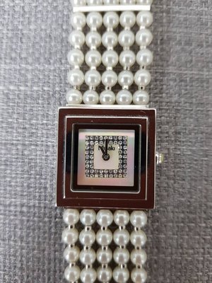 Misaki氣質款珍珠鍊手錶