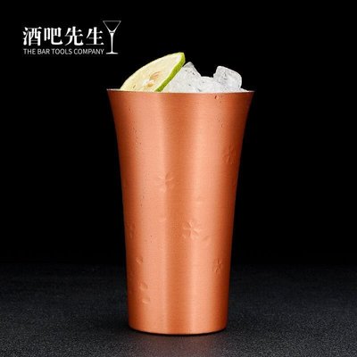 【熱賣精選】#酒杯日本櫻花款純銅杯 雞尾酒杯騾子杯Mojito Mint Julep 酒吧用品