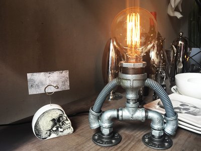 【曙muse】工業風檯燈（可調光） 機器人桌燈 造型檯燈 loft 工業風 咖啡廳 民宿 餐廳 住家 設計