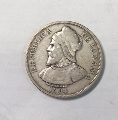 巴拿馬50分銀幣1904年1127
