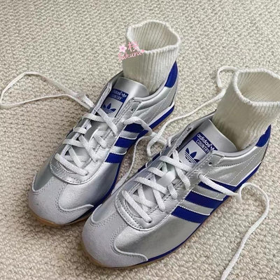 日本代購新款 Adidas originals COUNTRY Og 銀藍 休閒鞋 慢跑鞋 男女同款 IE4230