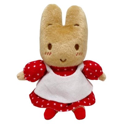 日本正品 坐姿 絨毛 玩偶 茉莉兔紅 茉莉兔 兔子 娃娃 絨毛娃娃 絨毛玩偶 F81 4930972562229