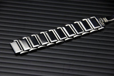 rado風格超值精品12mm超硬鎢鋼帶目不鏽鋼複合錶帶雙按式蝴蝶錶扣