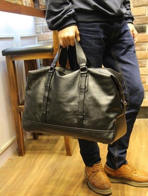FINDSENSE Z1 韓國 時尚 潮 男 皮質 大容量 旅行包 手提包 單肩包 斜背包 側背包 旅行袋