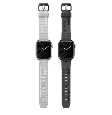 for Apple Watch 44/45/49mm 共用款 錶帶 Skinarma Shokku 街頭款矽膠錶帶 防水