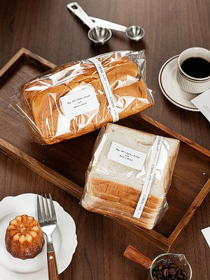 【滿100元出貨】吐司袋面包自封包裝袋烘焙餅干蛋糕透明打包食品袋子自粘450g貝果~佳樂優選