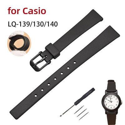 卡西歐 LQ-139/130/140 女士柔軟超薄錶帶透氣替換腕帶樹脂錶帶