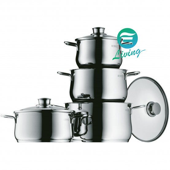 易油網】WMF Cookware set DIADEM PLUS 不鏽鋼鍋具4件組#07 3004 6040