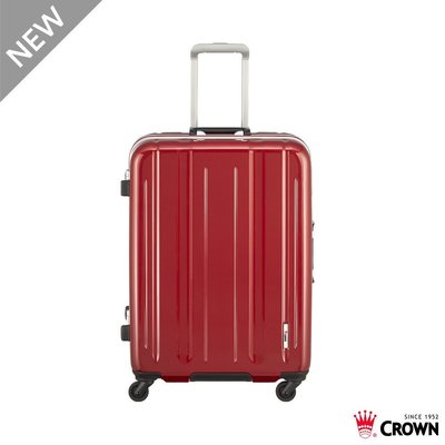 【Chu Mai】CROWN LINNER 26吋鋁框拉桿箱 行李箱 旅遊箱 商務箱 旅遊箱 旅行箱-紅色(免運)