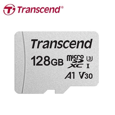 【保固公司貨】創見 micro SDXC C10 UHS-I U1 128GB 記憶卡 (TS300S-128G)