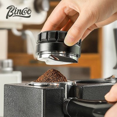 特價~Bincoo咖啡布粉器螺紋壓粉錘器底座套裝51mm意式咖啡機配套器具
