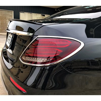 【JR佳睿精品】Benz E W213 16-UP 鍍鉻後燈框 尾燈框 飾條 裝飾 電鍍 改裝 配件 亮條 飾貼