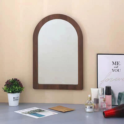木框鏡子新款免打孔掛壁浴室實簡約學生化妝衛生間