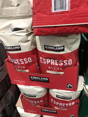 S(610元)COSTCO好市多代購KIRKLAND義式深度烘培咖啡豆/義式濃縮咖啡豆 907g