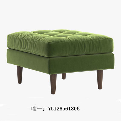 布藝凳子美式絲絨綠色復古門廳換鞋凳陽臺客廳沙發凳腳踏凳布藝小戶型臥室沙發凳
