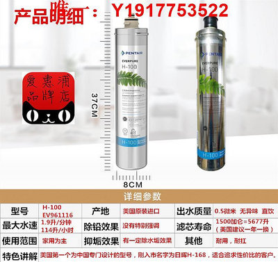 凈水器濾芯PENTAIR濱特爾EVERPURE愛惠浦主濾芯H-100家用凈水器過濾EV961116 現貨