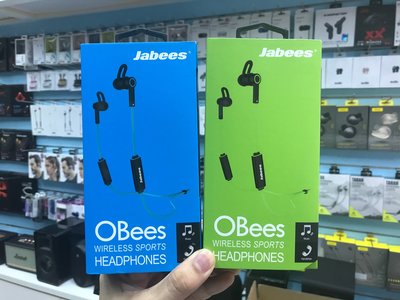 禾豐音響 送收納袋 公司貨一年保固 Jabees OBees 藍芽立體聲運動型耳機 另jabra nuforce