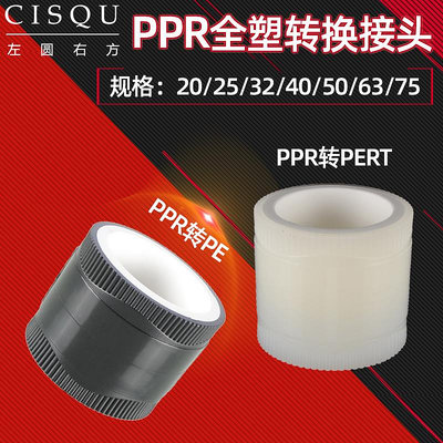 25/20PPR轉PE全塑熱熔直接4分6分1寸地暖管接頭PERT轉PPR水管配件