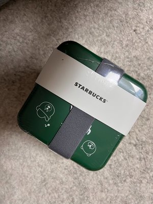【M's】STARBUCKS 星巴克 便當盒 可微波 PP+矽膠材質＊綠色。B30702