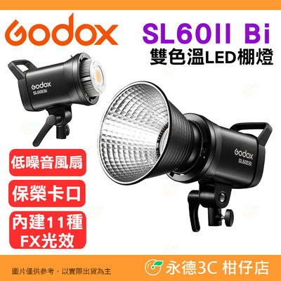 ⚡ 神牛 Godox SL60II Bi 雙色溫 LED 棚燈 公司貨 攝影燈 持續燈 補光燈 FX光效 保榮卡口