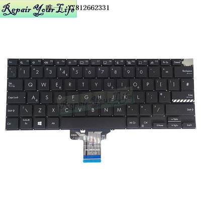電腦零件適用于華碩 ASUS 無畏 pro 14 m3400 筆記本電腦鍵盤 UK筆電配件