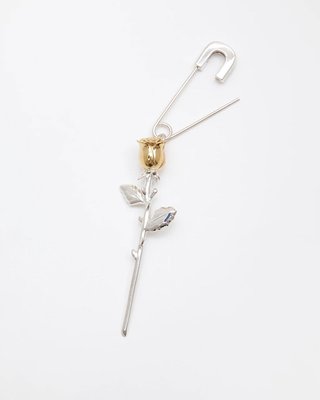 《限時代購》 Ambush Rose charm earring (silver) 玫瑰 耳環