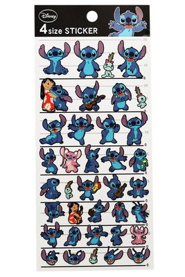 【卡漫迷】 史迪奇 4種尺寸 貼紙 ㊣版 筆記貼 日誌貼 日版 日本製 星際寶貝 Stitch 醜丫頭 Scrump